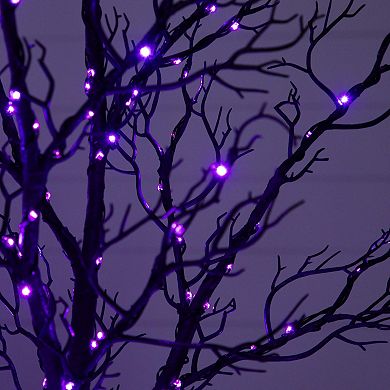 nearly natural 7-ft. Pre-Lit Artificial Halloween Twig Tree with 400 LED Lights