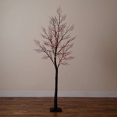 nearly natural 7-ft. Pre-Lit Artificial Halloween Twig Tree with 400 LED Lights