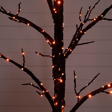 nearly natural 5-ft. Pre-Lit Artificial Halloween Twig Tree with LED Lights