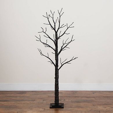 nearly natural 5-ft. Pre-Lit Artificial Halloween Twig Tree with LED Lights