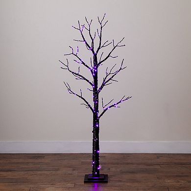 nearly natural 5-ft. Pre-Lit Artificial Halloween Twig Tree with LED Lights
