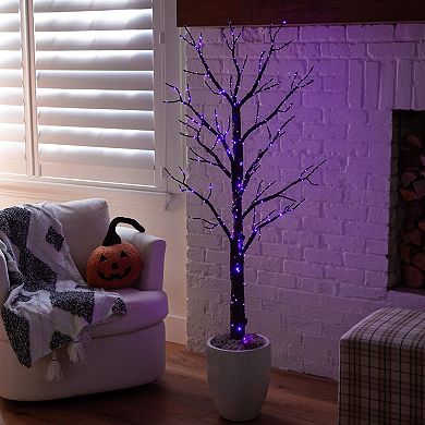 nearly natural 5-ft. Pre-Lit Artificial Halloween Twig Tree with LED Lights