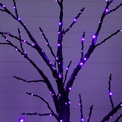 nearly natural 6-ft. Pre-Lit Artificial Halloween Twig Tree with 360 LED Lights