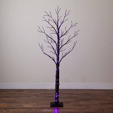 nearly natural 6-ft. Pre-Lit Artificial Halloween Twig Tree with 360 LED Lights