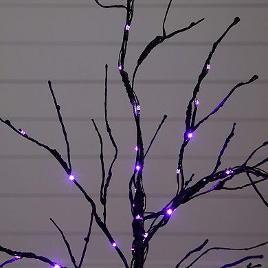 nearly natural 3-ft. Pre-Lit Artificial Black Twig Tree with 80 LED Lights