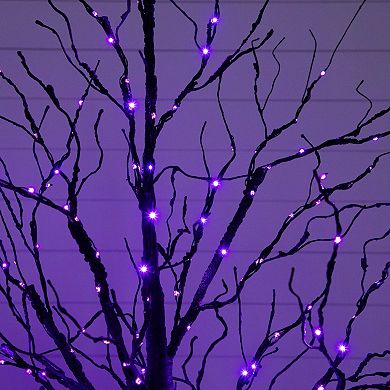 nearly natural 5-ft. Pre-Lit Artificial Halloween Twig Tree with 240 LED Lights