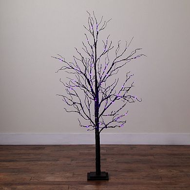 nearly natural 5-ft. Pre-Lit Artificial Halloween Twig Tree with 240 LED Lights