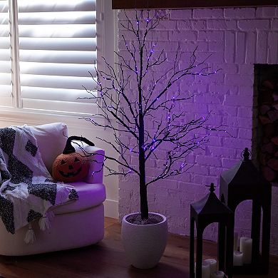 nearly natural 5-ft. Pre-Lit Artificial Halloween Twig Tree with 240 LED Lights