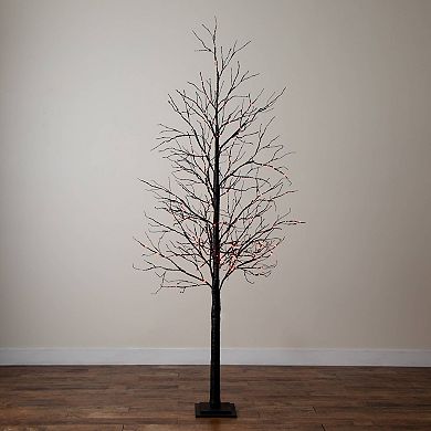 nearly natural 8-ft. Pre-Lit Artificial Black Twig Tree with 510 LED Lights
