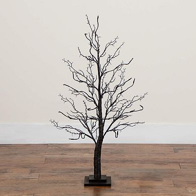 nearly natural 3-ft. Pre-Lit Artificial Black Twig Tree with 36 LED Lights