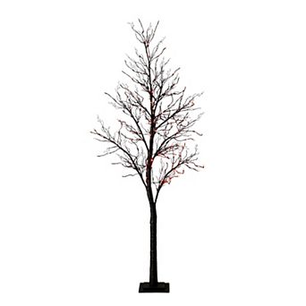 nearly natural 7-ft. Pre-Lit Artificial Black Twig Tree with 180 LED Lights