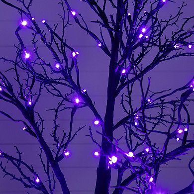 nearly natural 7-ft. Pre-Lit Artificial Black Twig Tree with 180 LED Lights