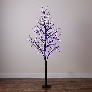 nearly natural 7-ft. Pre-Lit Artificial Black Twig Tree with 180 LED Lights