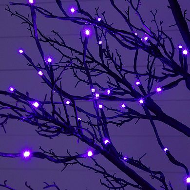 nearly natural 8-ft. Pre-Lit Artificial Black Twig Tree with 216 LED Lights