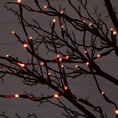 nearly natural 8-ft. Pre-Lit Artificial Black Twig Tree with 216 LED Lights