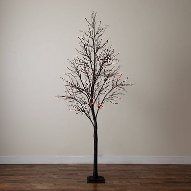 nearly natural 8-ft. Pre-Lit Artificial Black Twig Tree with 216 LED Lights