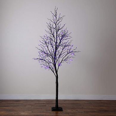 nearly natural 8-ft. Pre-Lit Artificial Black Twig Tree with 216 LED Lights