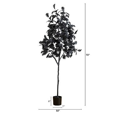 Nearly Natural 6-ft. Artificial Black Oak Tree