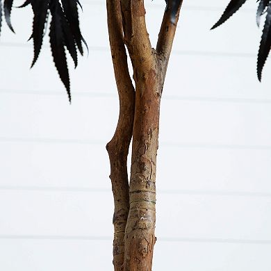 Nearly Natural 6-ft. Artificial Halloween Black Willow Tree