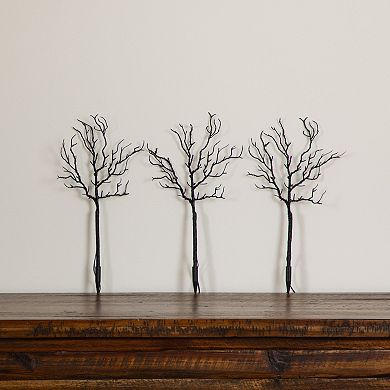 Nearly Natural Set of 3 14-Inch Pre-Lit Artificial Twig Branches with 45 LED Lights