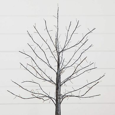 nearly natural 2-ft. Pre-Lit Artificial Black Twig Tree with 210 LED Lights