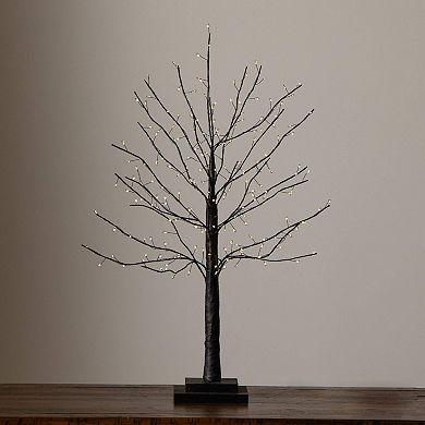 nearly natural 2-ft. Pre-Lit Artificial Black Twig Tree with 210 LED Lights