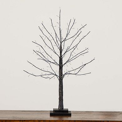 nearly natural 2-ft. Pre-Lit Artificial Black Twig Tree with 210 LED Lights