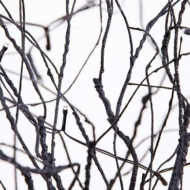 nearly natural 5-ft. Pre-Lit Artificial Halloween Twig Tree with Bats & LED Lights