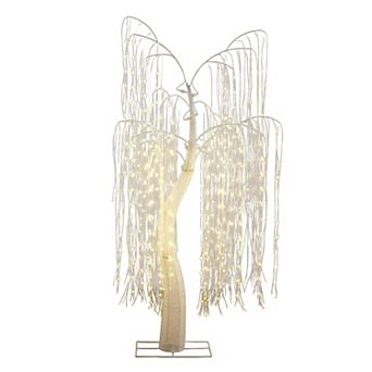 nearly natural 7-ft. Pre-Lit Artificial White Willow Tree with 400 LED Lights