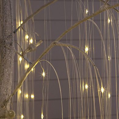 nearly natural 7-ft. Pre-Lit Artificial White Willow Tree with 400 LED Lights