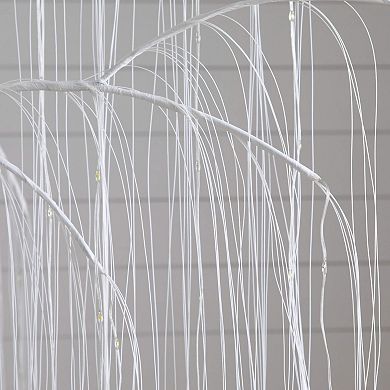 nearly natural 7-ft. Pre-Lit Artificial White Willow Tree with 400 LED Lights