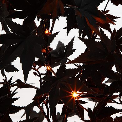 nearly natural 4-ft. Pre-Lit Artificial Halloween Black Maple Tree with LED Lights