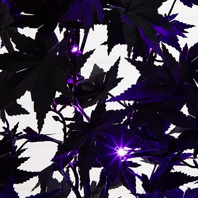 nearly natural 4-ft. Pre-Lit Artificial Halloween Black Maple Tree with LED Lights