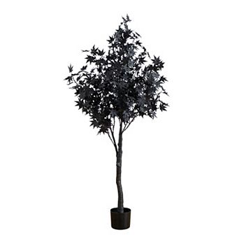 nearly natural 5-ft. Pre-Lit Artificial Halloween Maple Tree with 240 LED Lights