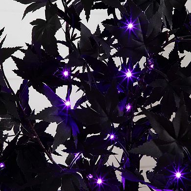 nearly natural 5-ft. Pre-Lit Artificial Halloween Maple Tree with 240 LED Lights