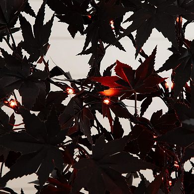 nearly natural 6-ft. Pre-Lit Artificial Black Maple Tree with 300 LED Lights