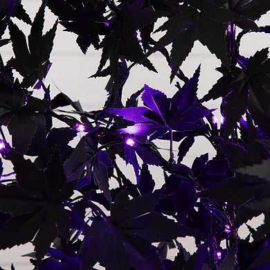 nearly natural 6-ft. Pre-Lit Artificial Black Maple Tree with 300 LED Lights