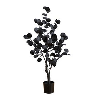 nearly natural 3-ft. Pre-Lit Artificial Eucalyptus Tree with 80 LED Lights