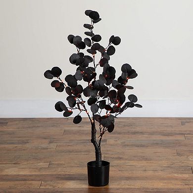 nearly natural 3-ft. Pre-Lit Artificial Eucalyptus Tree with 80 LED Lights