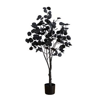 nearly natural 4-ft. Pre-Lit Artificial Eucalyptus Tree with 160 LED Lights