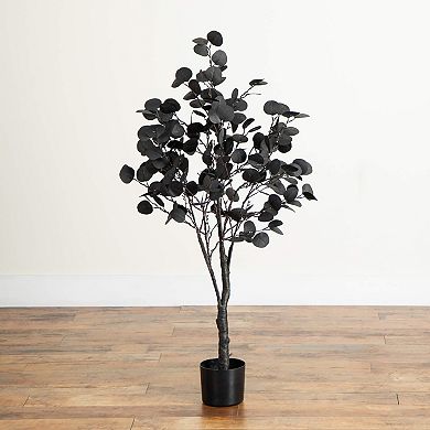 nearly natural 4-ft. Pre-Lit Artificial Eucalyptus Tree with 160 LED Lights