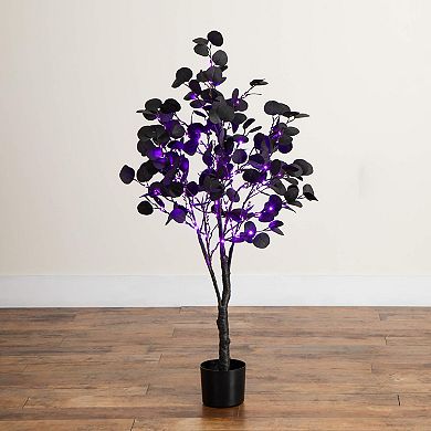 nearly natural 4-ft. Pre-Lit Artificial Eucalyptus Tree with 160 LED Lights