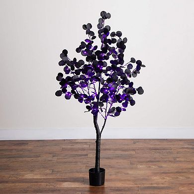 nearly natural 5-ft. Pre-Lit Artificial Eucalyptus Tree with 220 LED Lights