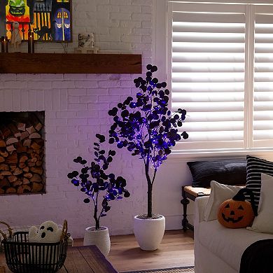 nearly natural 5-ft. Pre-Lit Artificial Eucalyptus Tree with 220 LED Lights