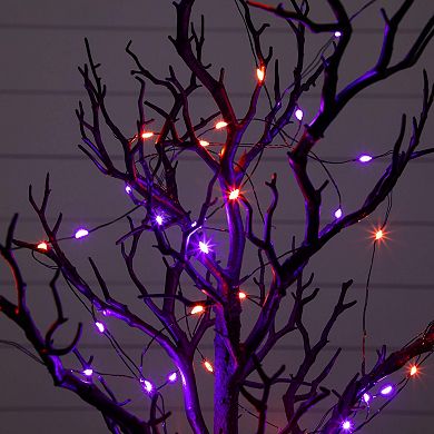 Nearly Natural 2-ft. Pre-Lit Artificial Halloween Twig Tree with LED Lights