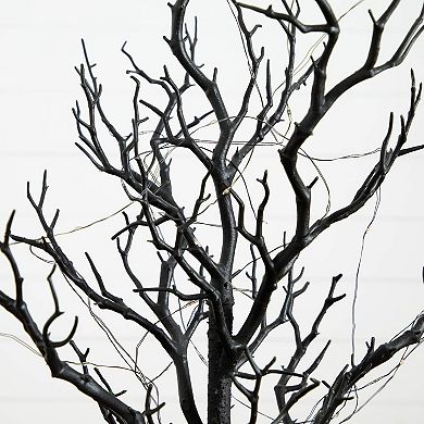 Nearly Natural 2-ft. Pre-Lit Artificial Halloween Twig Tree with LED Lights