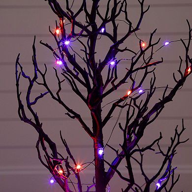 Nearly Natural 3-ft. Pre-Lit Artificial Halloween Twig Tree with LED Lights