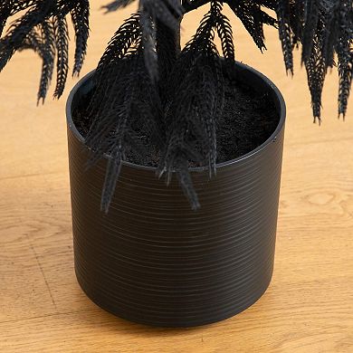 Nearly Natural 4-ft. Artificial Black Norfolk Pine Christmas Tree