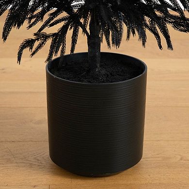 Nearly Natural 5-ft. Artificial Black Norfolk Pine Christmas Tree with Natural Look