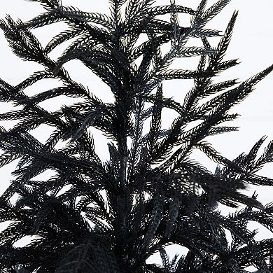 Nearly Natural 5-ft. Artificial Black Norfolk Pine Christmas Tree with Natural Look